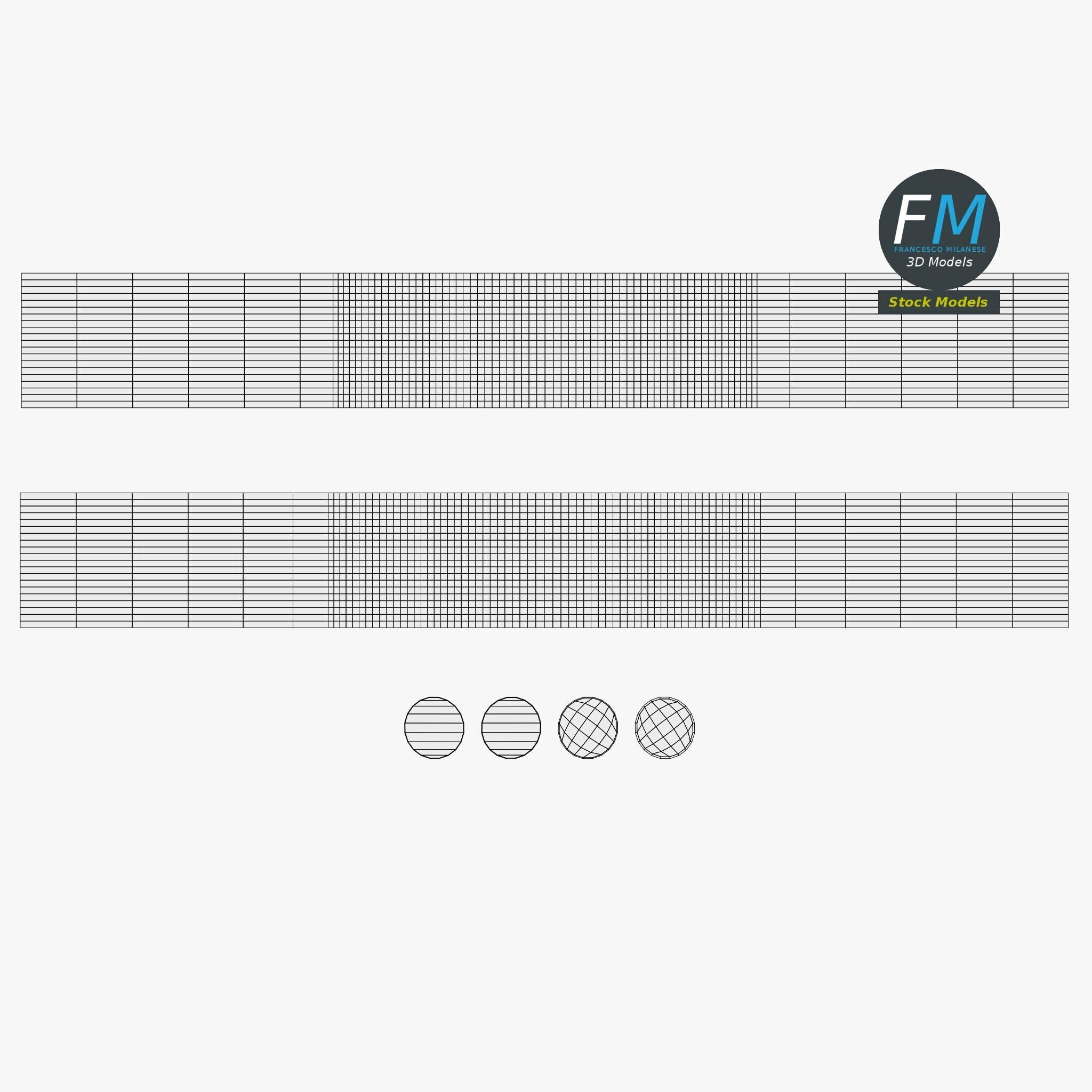 Loose square knot 3D model_11