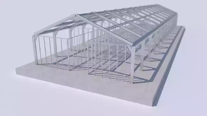 3D Model of Metal Structure Frame MK1