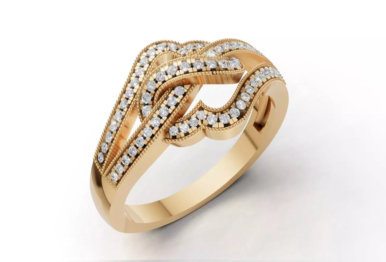 Jewelry 3D Models with render and 3dm stl - R-3833 3D print model