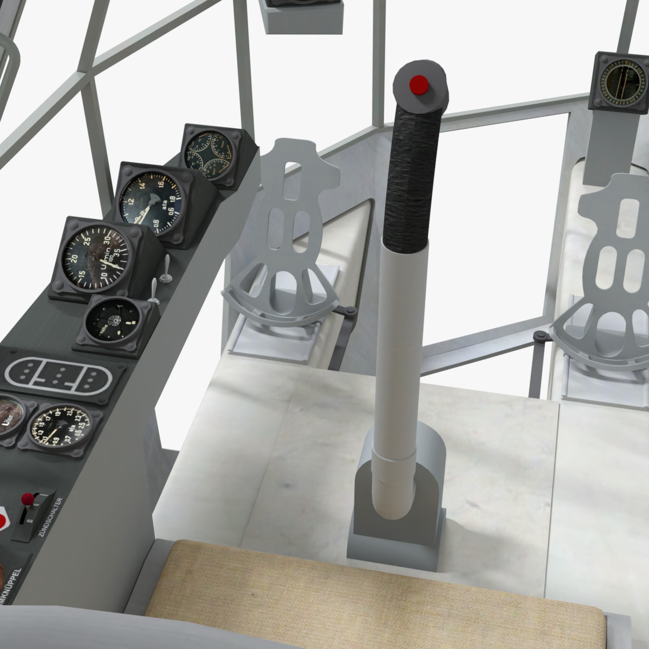 Blohm Voss BV 141 German WW2 Aircraft Low-poly 3D model_3