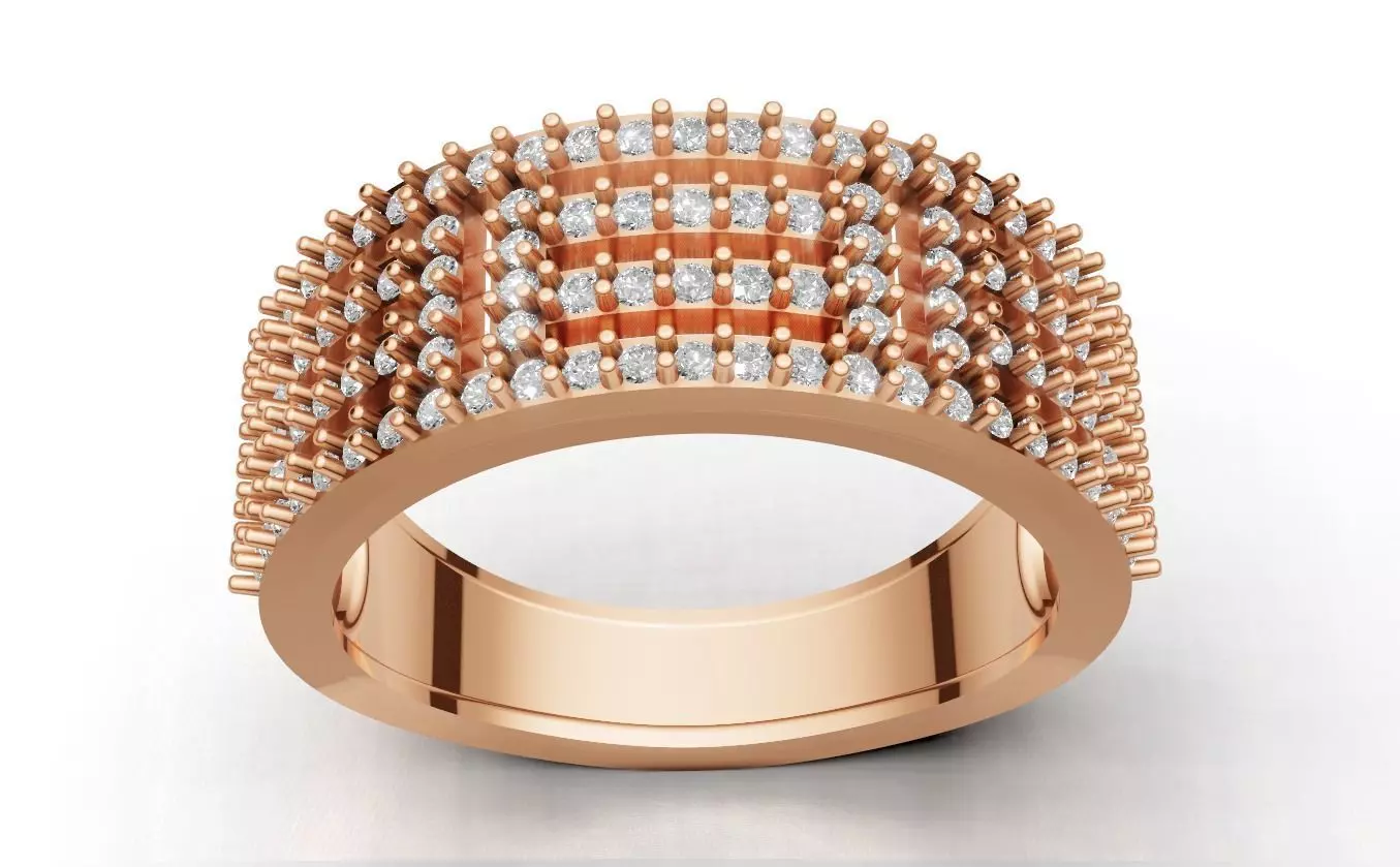 Jewelry 3D Models with render and 3dm stl - R-3884 3D print model