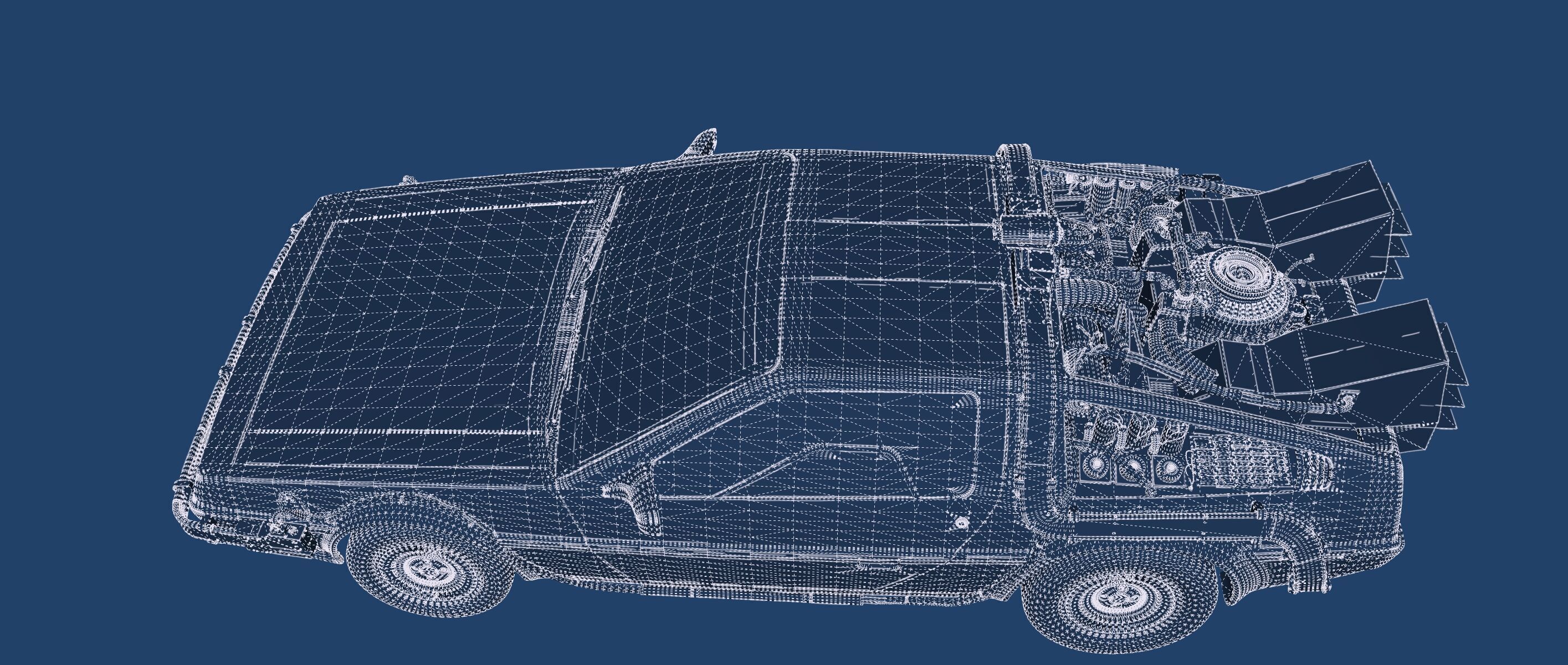 1985 Delorean movie model 3D model_42