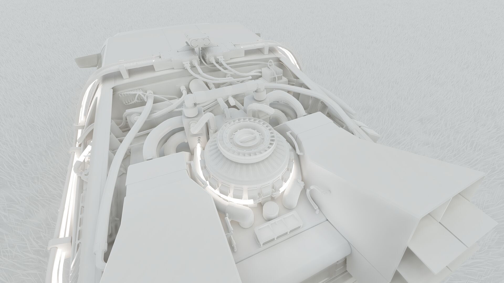 1985 Delorean movie model 3D model_37