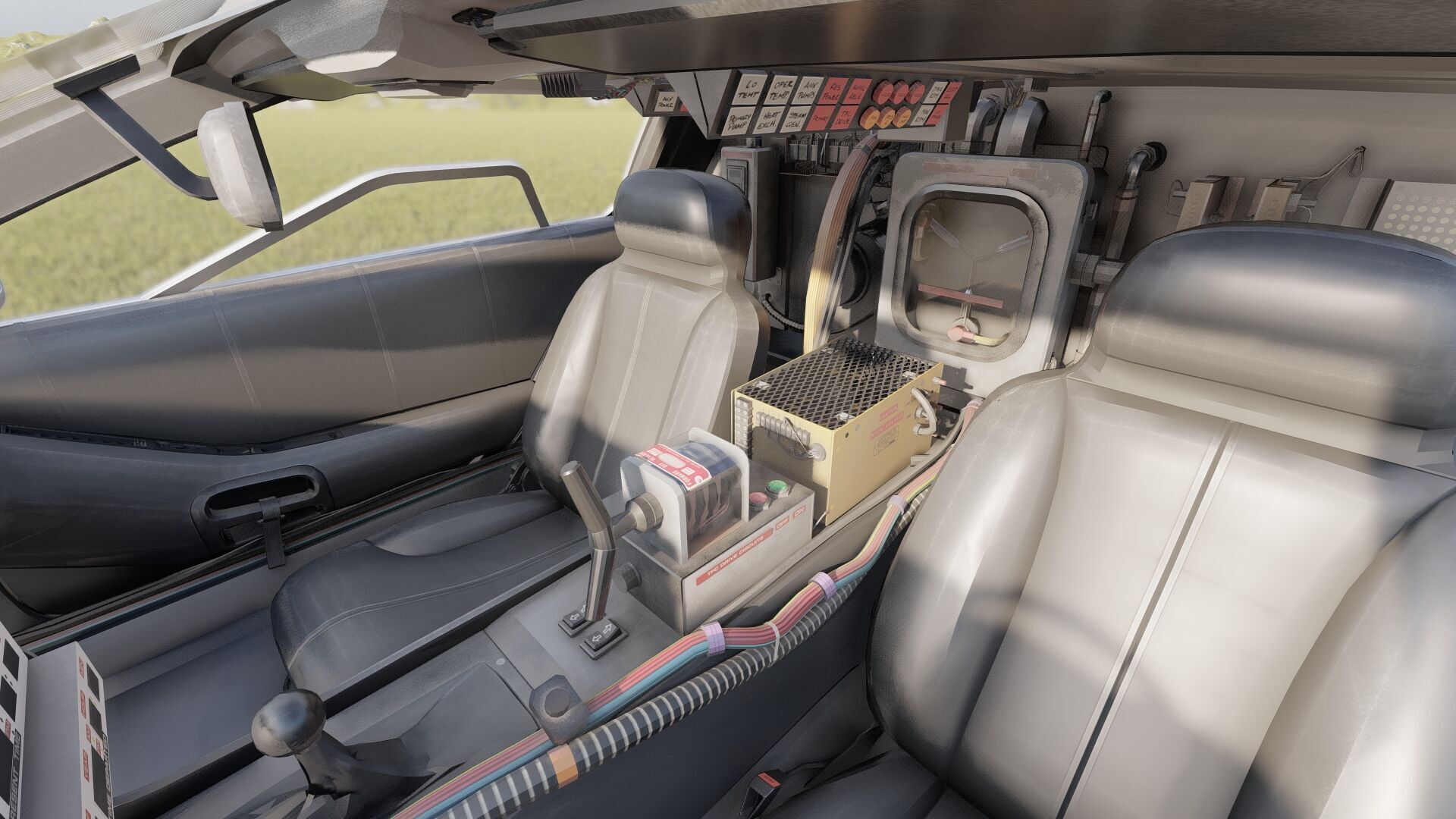 1985 Delorean movie model 3D model_19