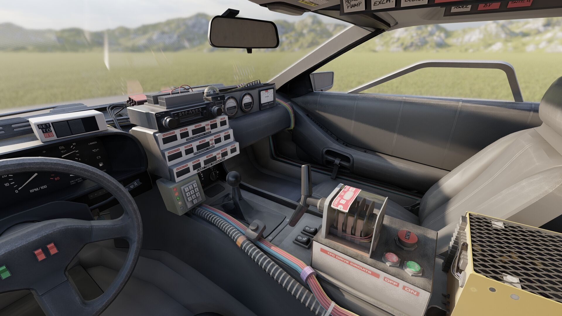 1985 Delorean movie model 3D model_18