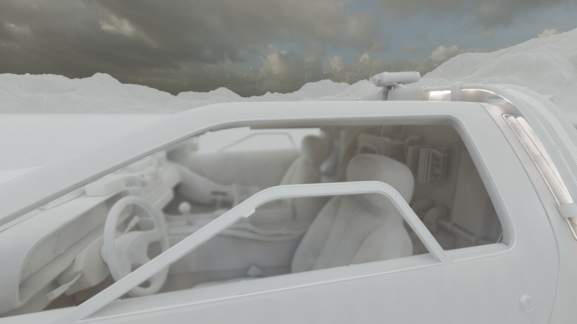 1985 Delorean movie model 3D model_32