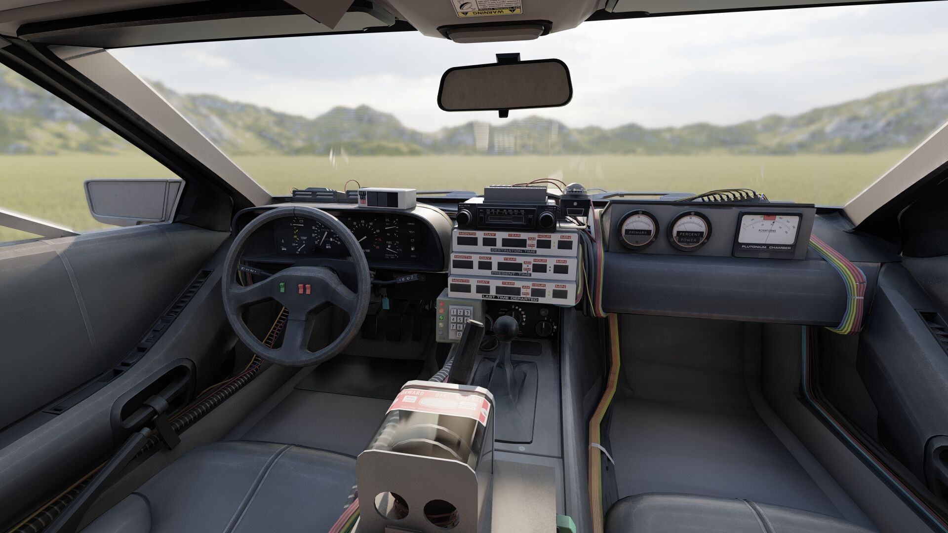 1985 Delorean movie model 3D model_17