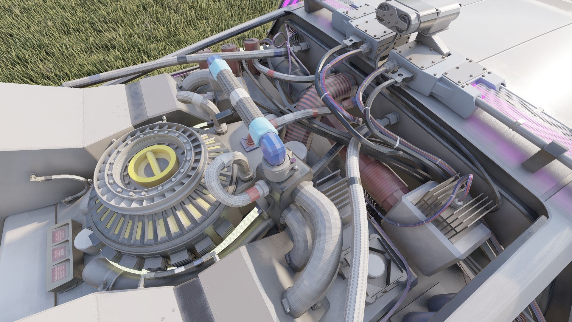 1985 Delorean movie model 3D model_27