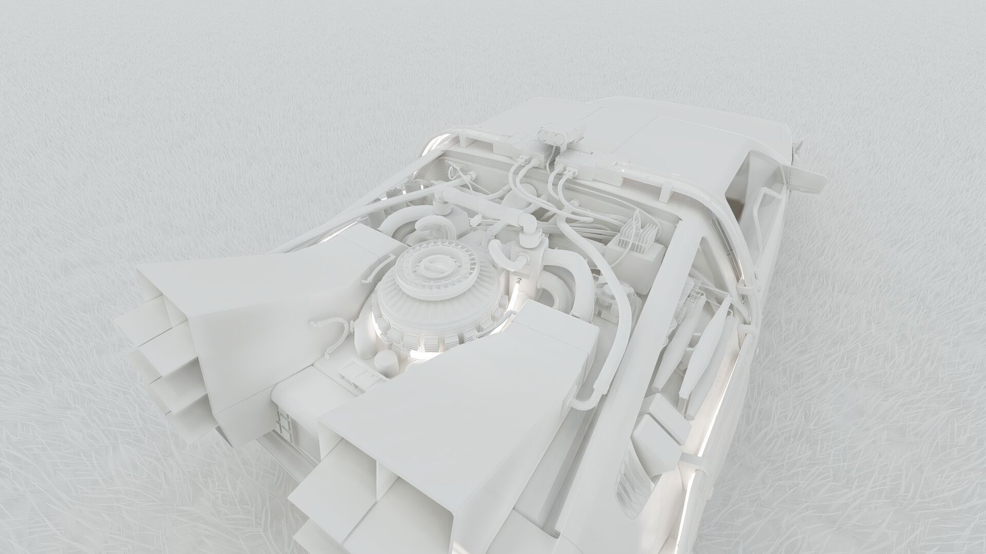 1985 Delorean movie model 3D model_38