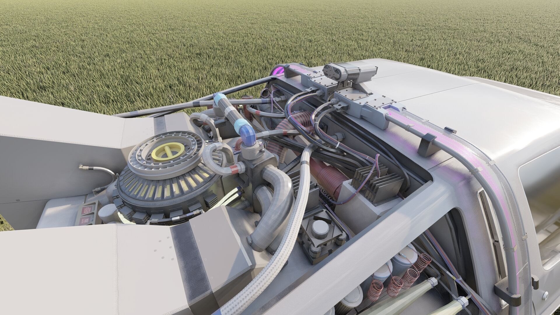 1985 Delorean movie model 3D model_13