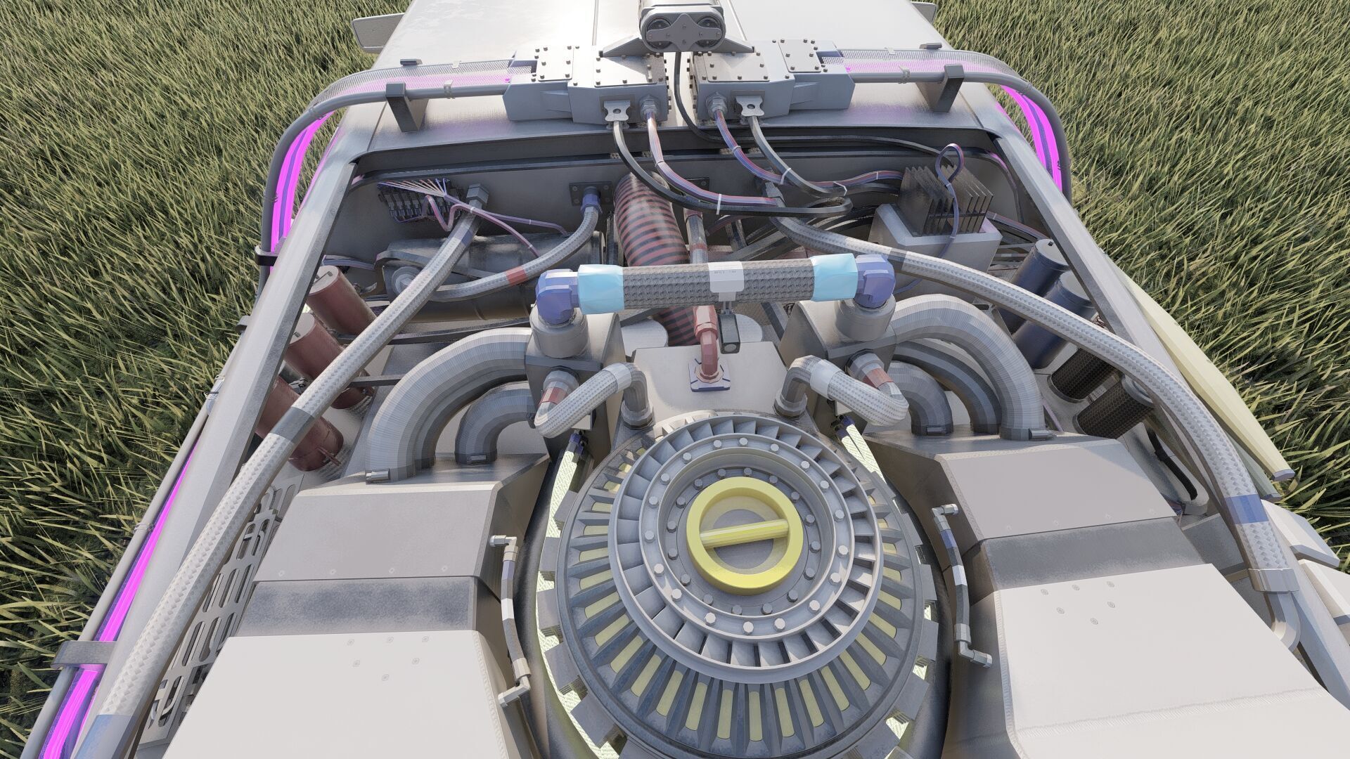 1985 Delorean movie model 3D model_28