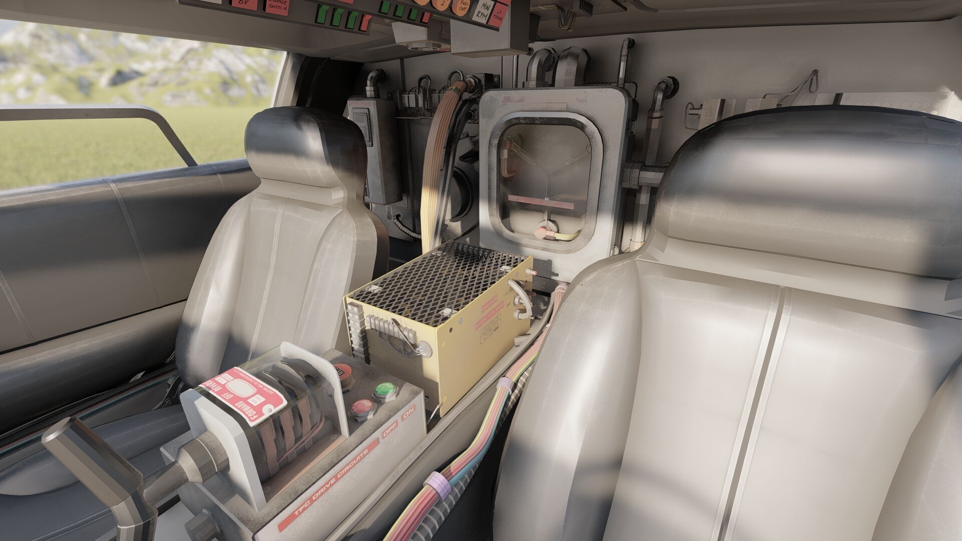 1985 Delorean movie model 3D model_20