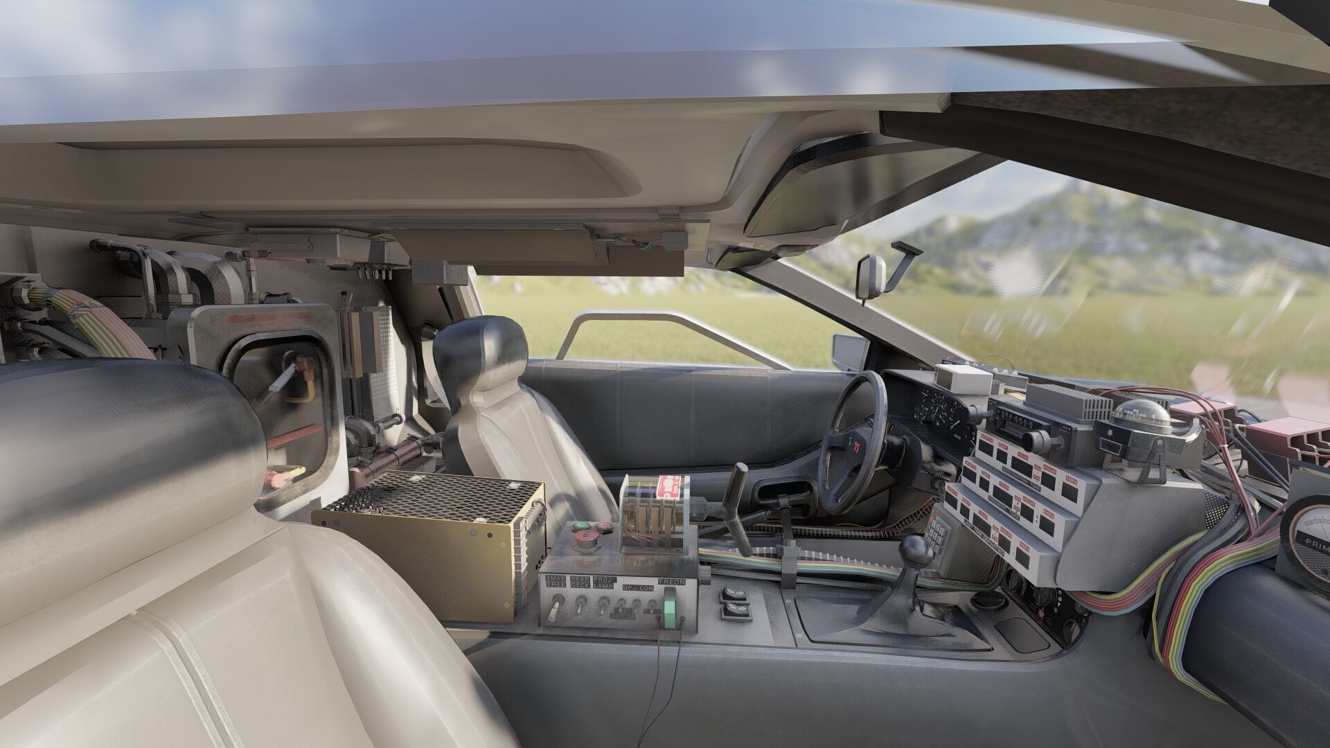 1985 Delorean movie model 3D model_15