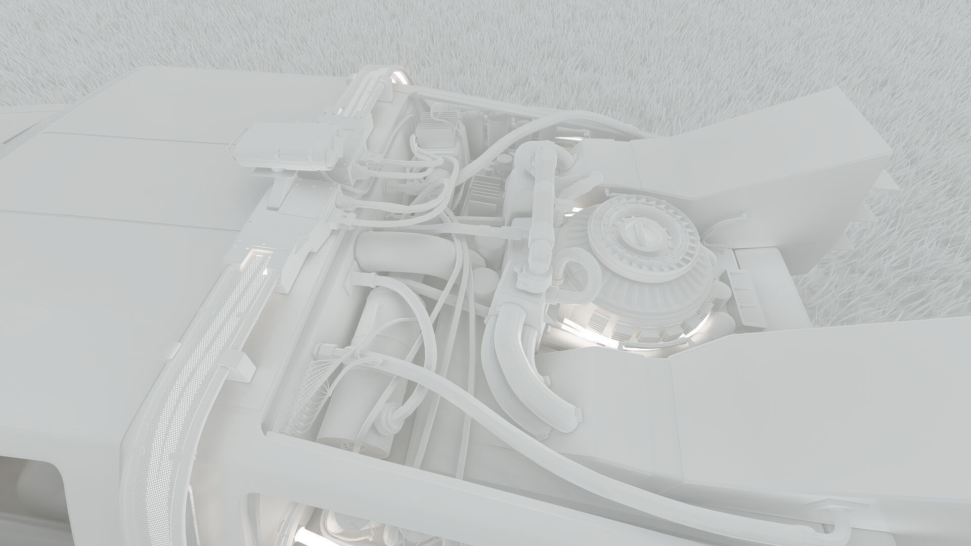 1985 Delorean movie model 3D model_29