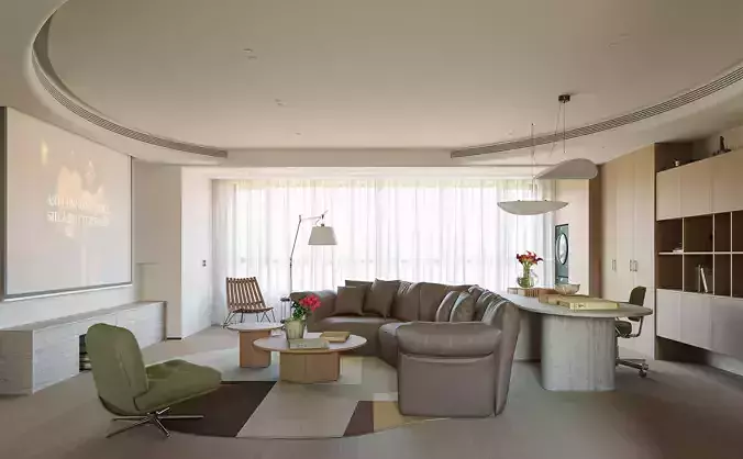 modern living room interior scenes 13