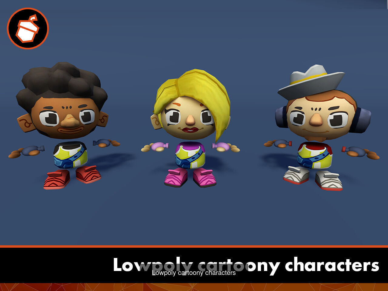 Lowpoly cartoony pack 3D Model Collection_4