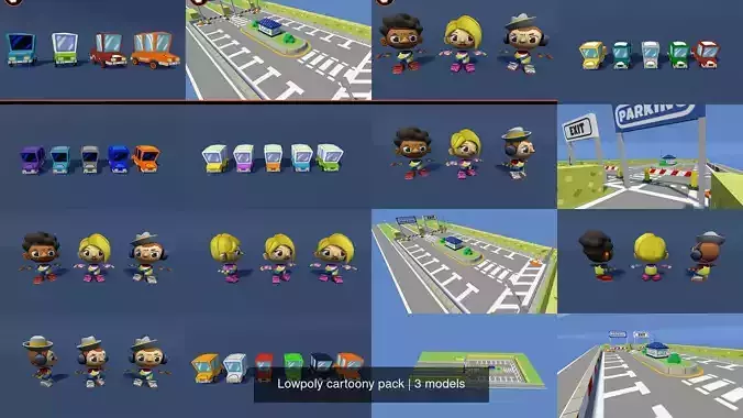 Lowpoly cartoony pack
