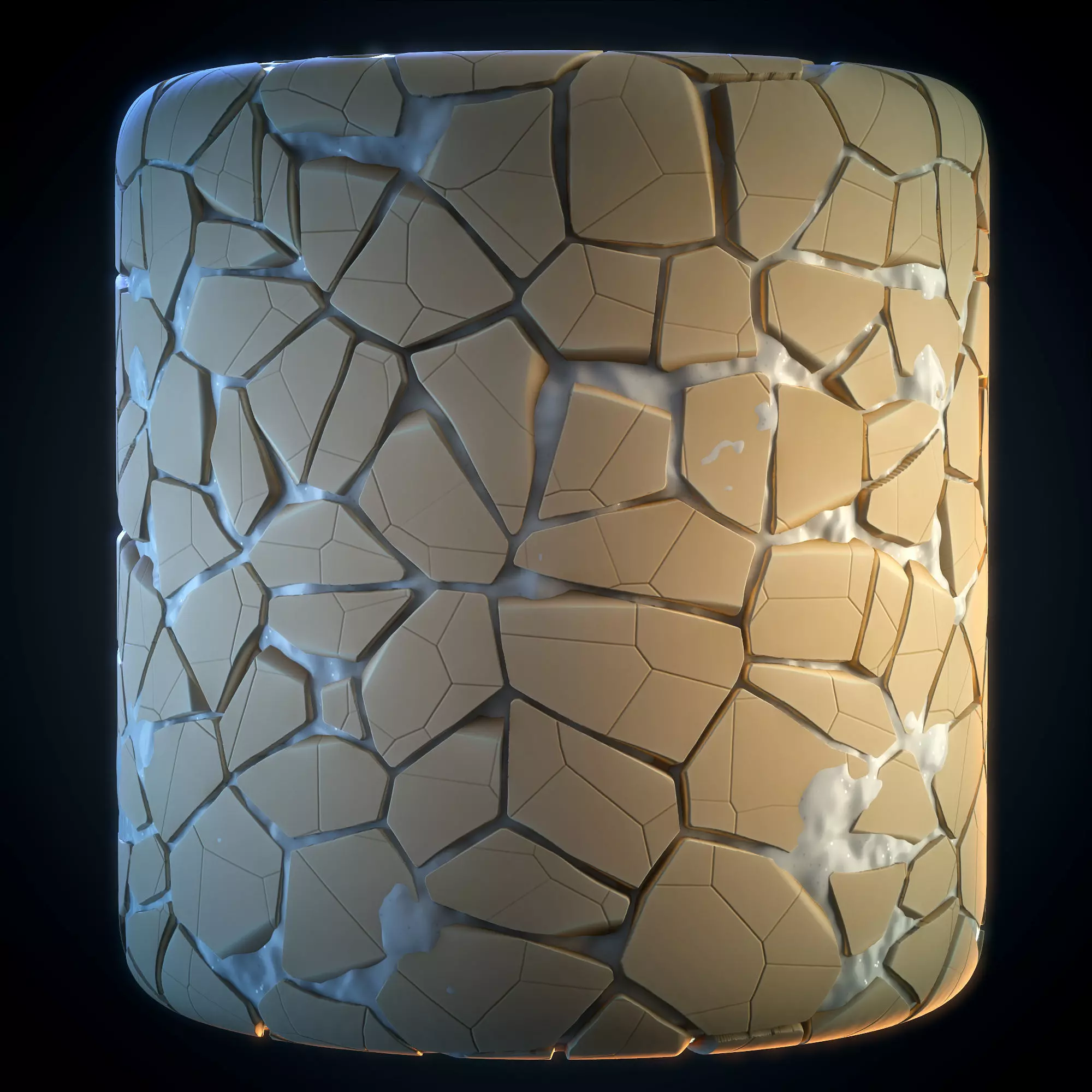 Stone Snow Stylized Material - VOL 21 - Maps - SBsar Texture_0