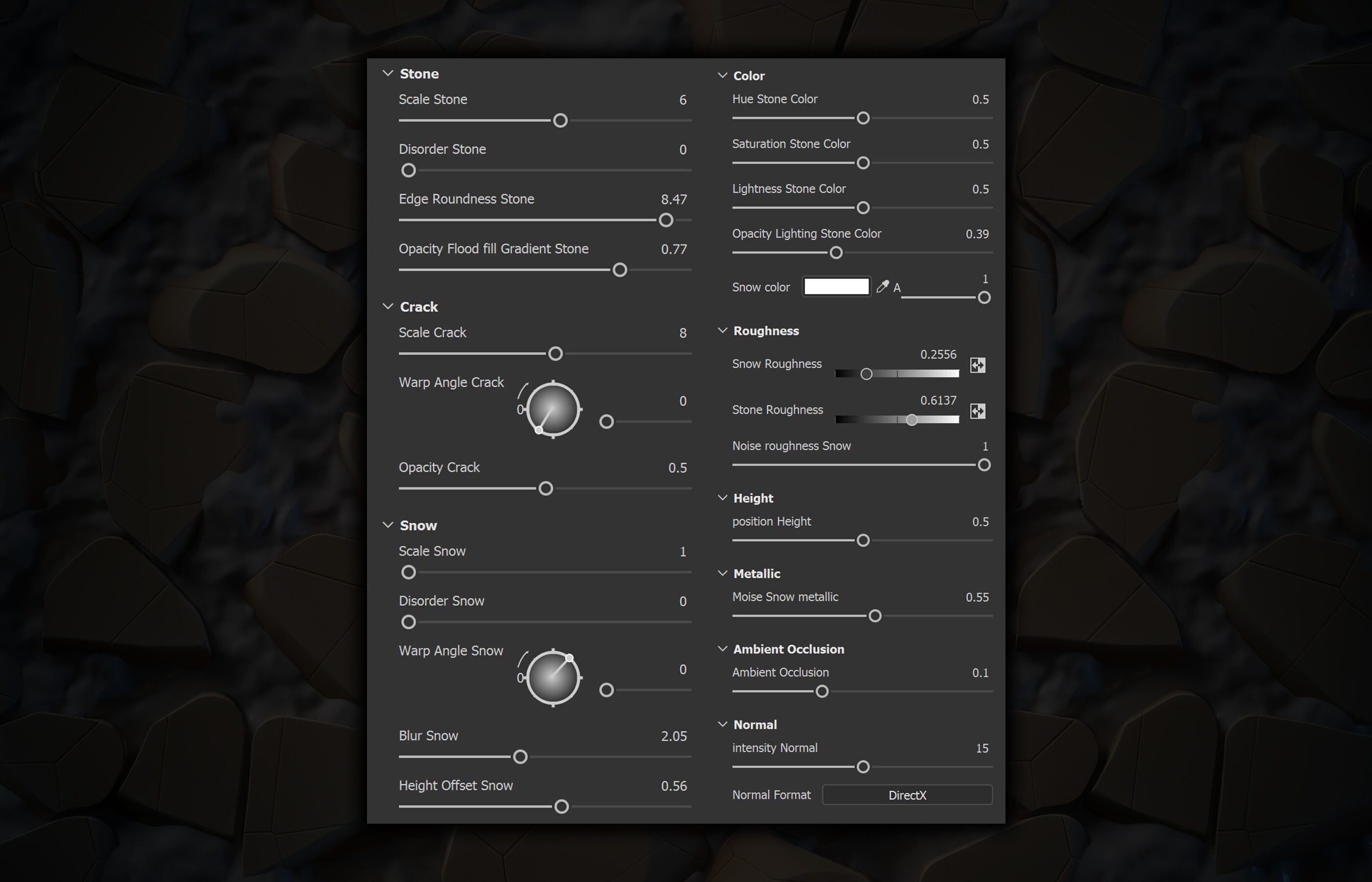 Stone Snow Stylized Material - VOL 21 - Maps - SBsar Texture_7