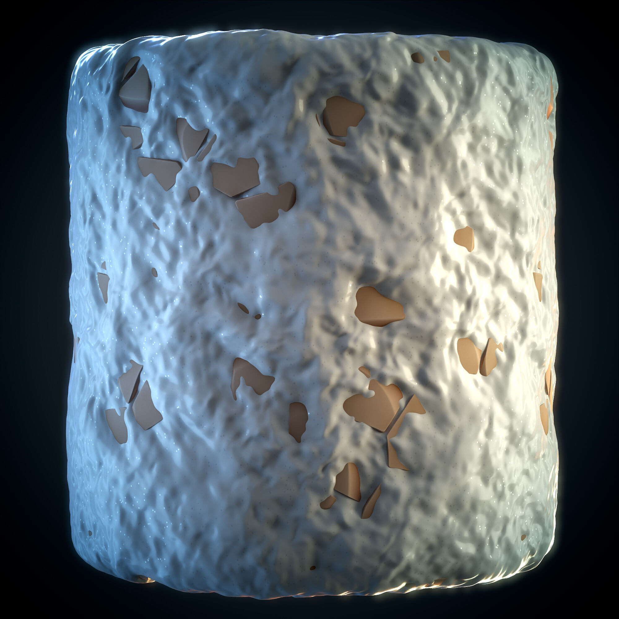 Stone Snow Stylized Material - VOL 21 - Maps - SBsar Texture_1