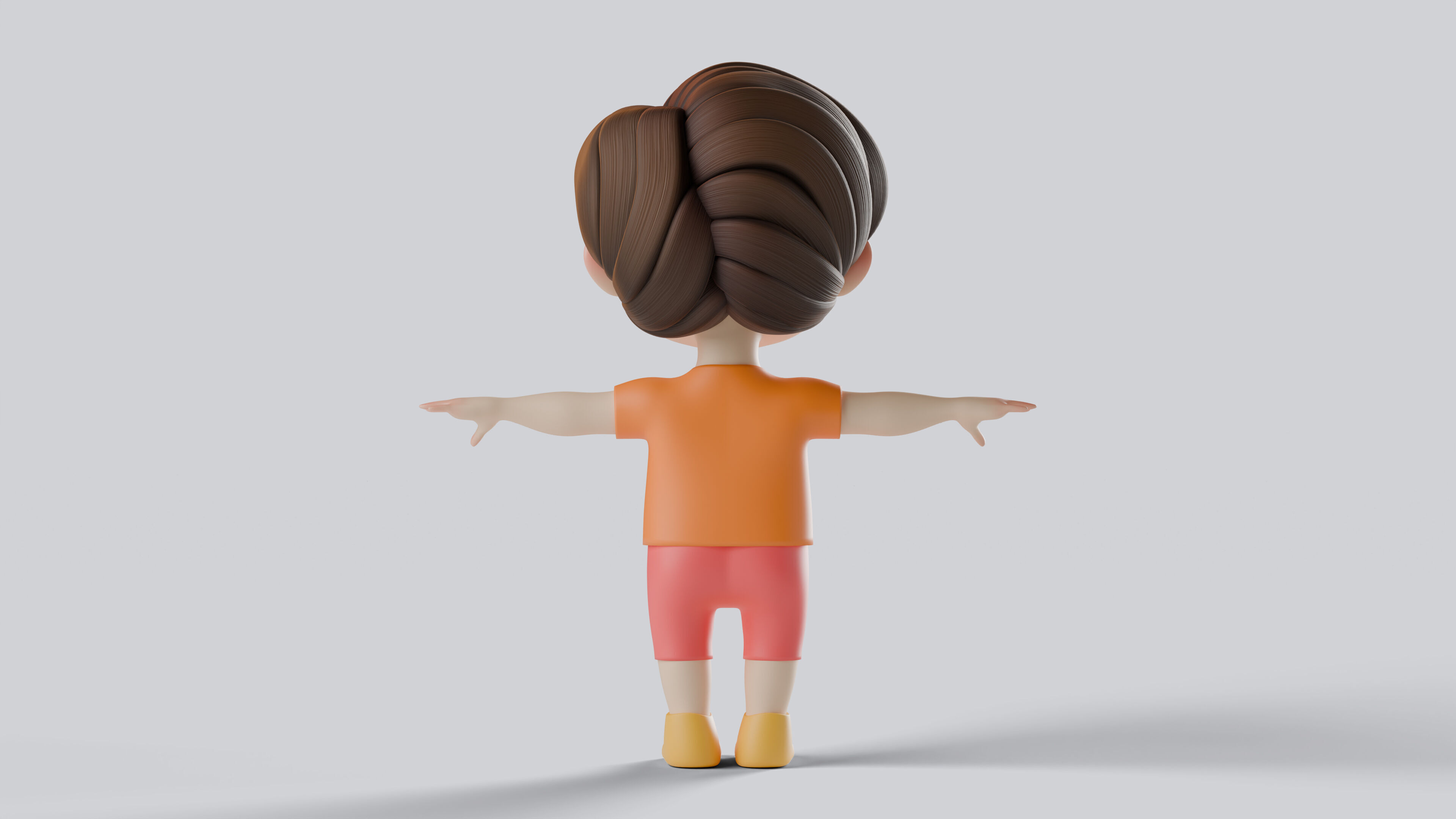 Baby Boy Character Fully Rigged Game Ready Animation Ready 3D model_4