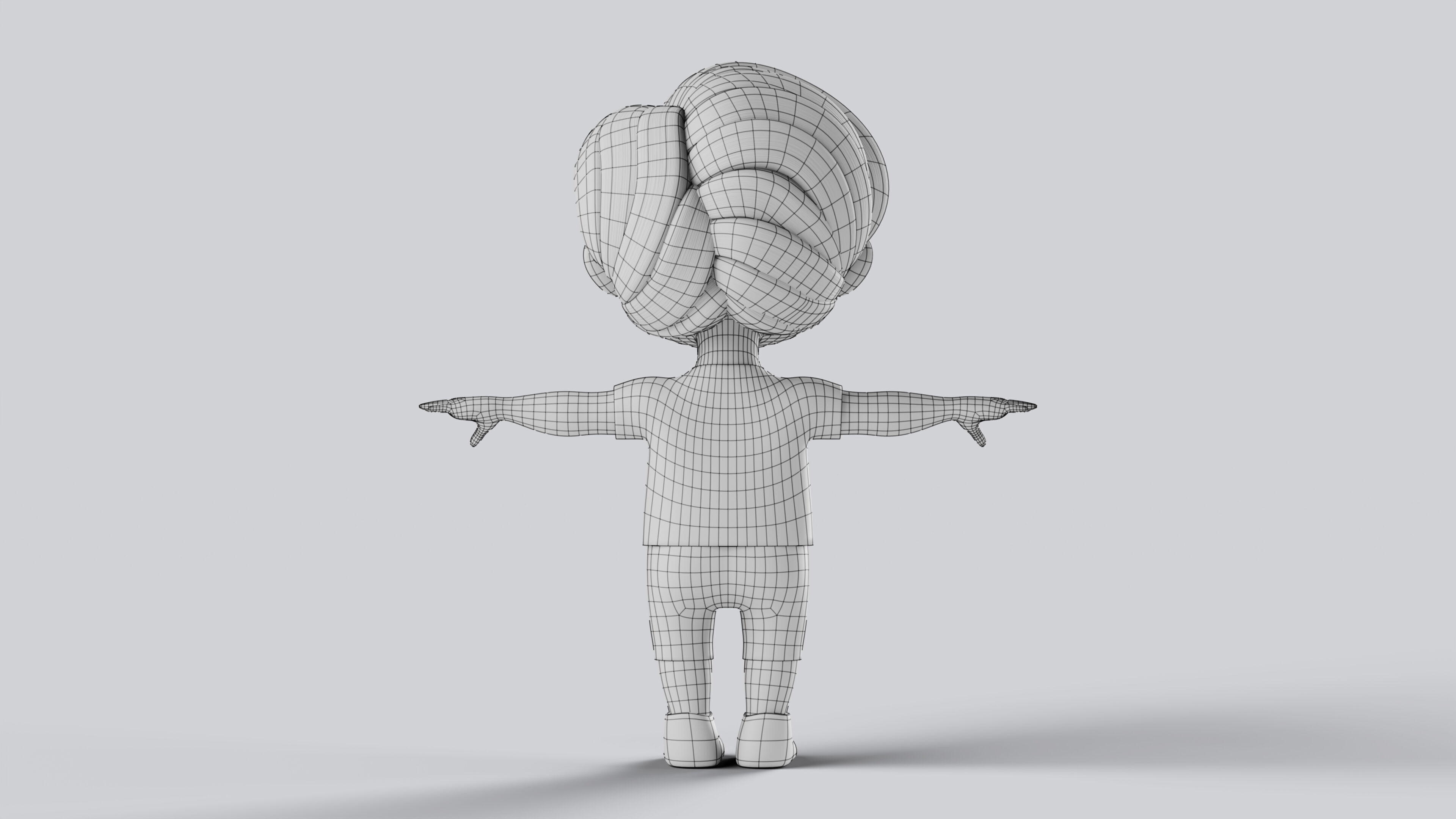 Baby Boy Character Fully Rigged Game Ready Animation Ready 3D model_5