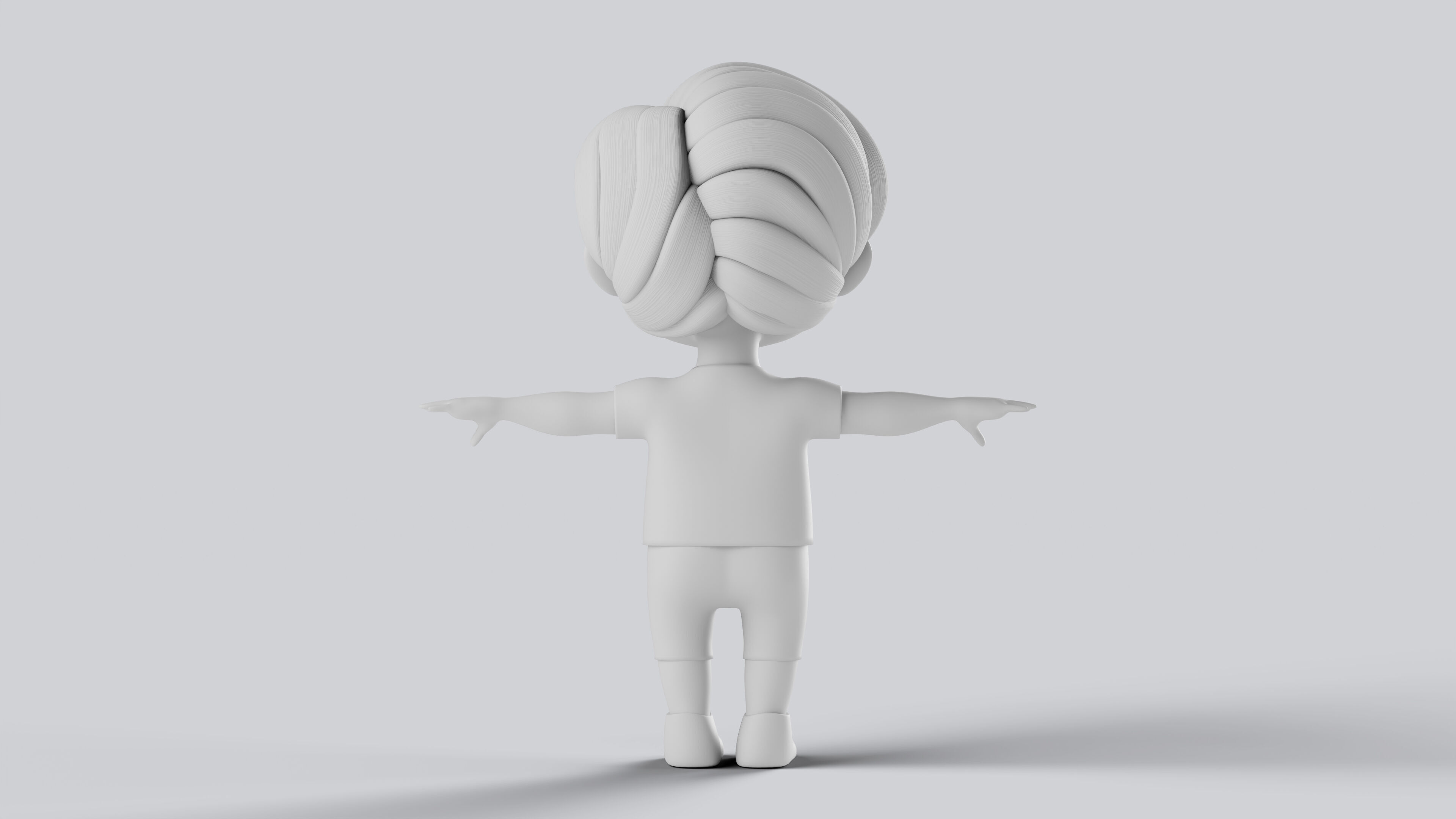 Baby Boy Character Fully Rigged Game Ready Animation Ready 3D model_8