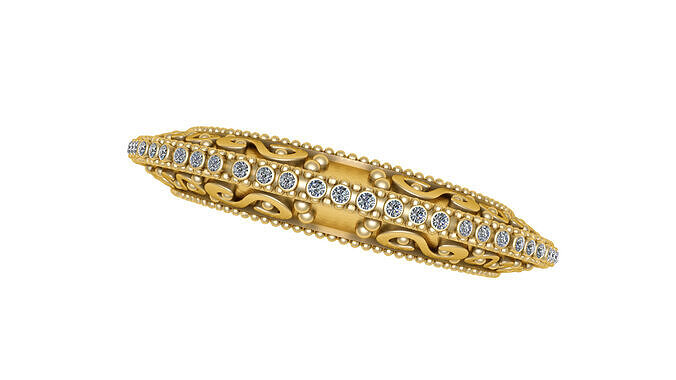 LUXURY ANTIQUE RING 3D PRINTABLE MODEL 3D print model