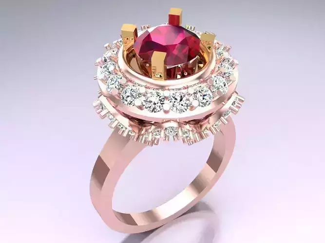 Diamond Ring - Womens Rings - N326901 3D print model