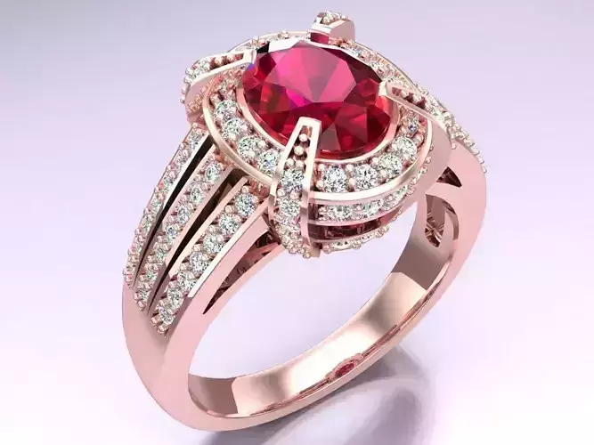 Oval stone ring - Womens  Rings - N326926