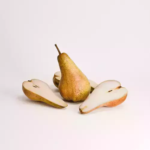 Pears Set 03 Low-poly 3D model