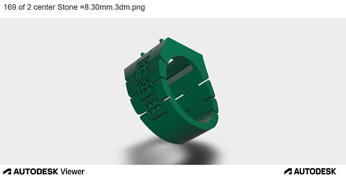 Navigator Stone Ring 3D print model