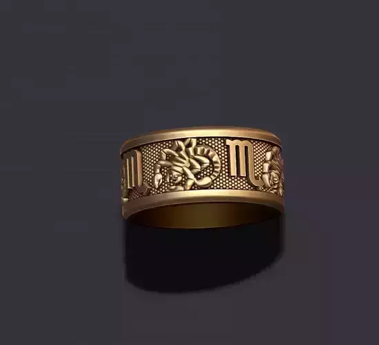 zodiac Scorpion lite ring 3D print model