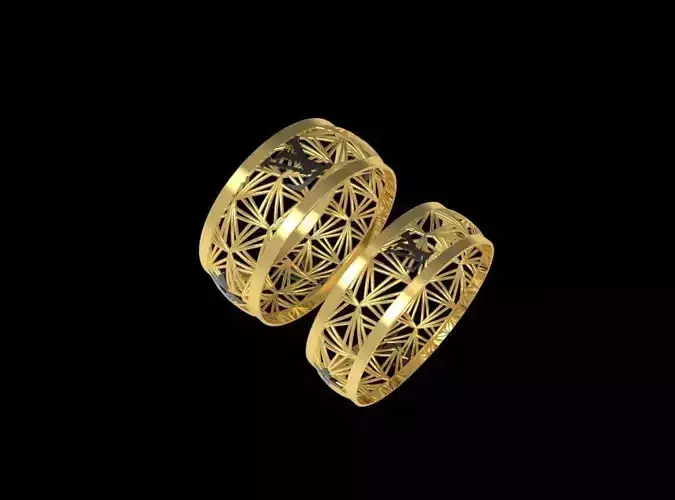 L V Model 6mm and 8mm Size 58 to 64 Ring 001
