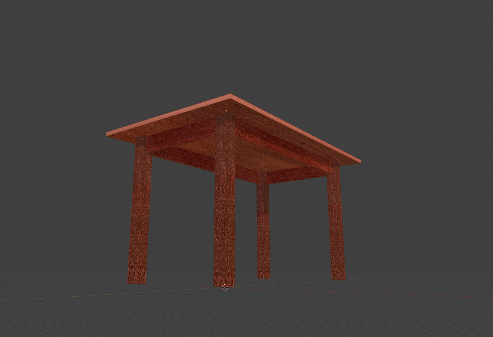 Soviet Table PS1 Style Free low-poly 3D model_1