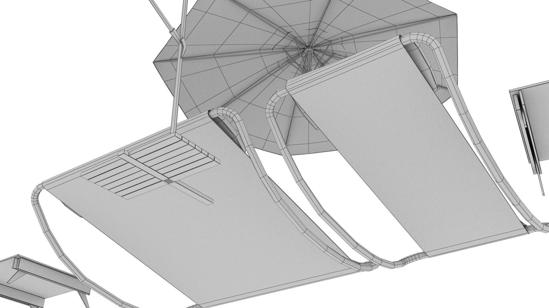 OUTDOOR FURNITURE 36 Low-poly 3D model_9