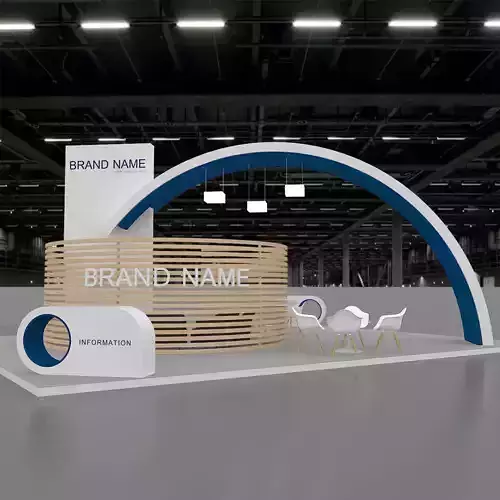 exhibition booth stand 3d model tradeshow 3D model 3D model