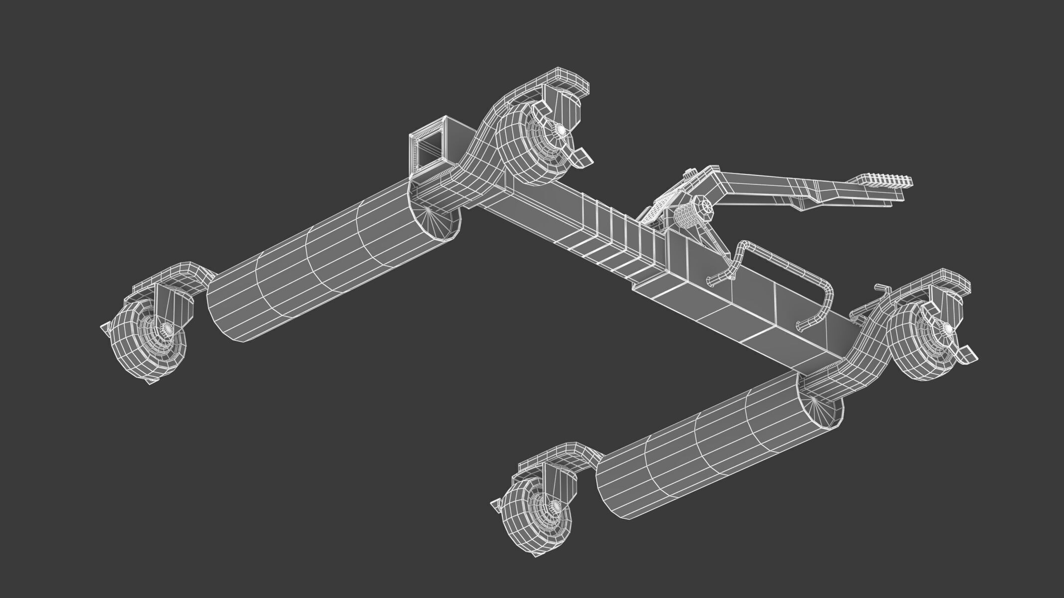 Garage Vehicle Positioning Jack 3D model