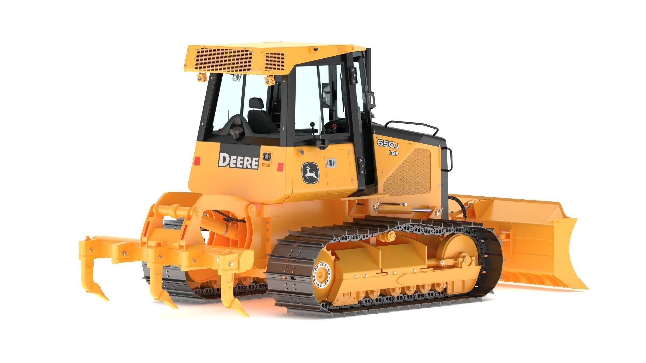 John Deere 650J Crawler Dozer 3D model_4