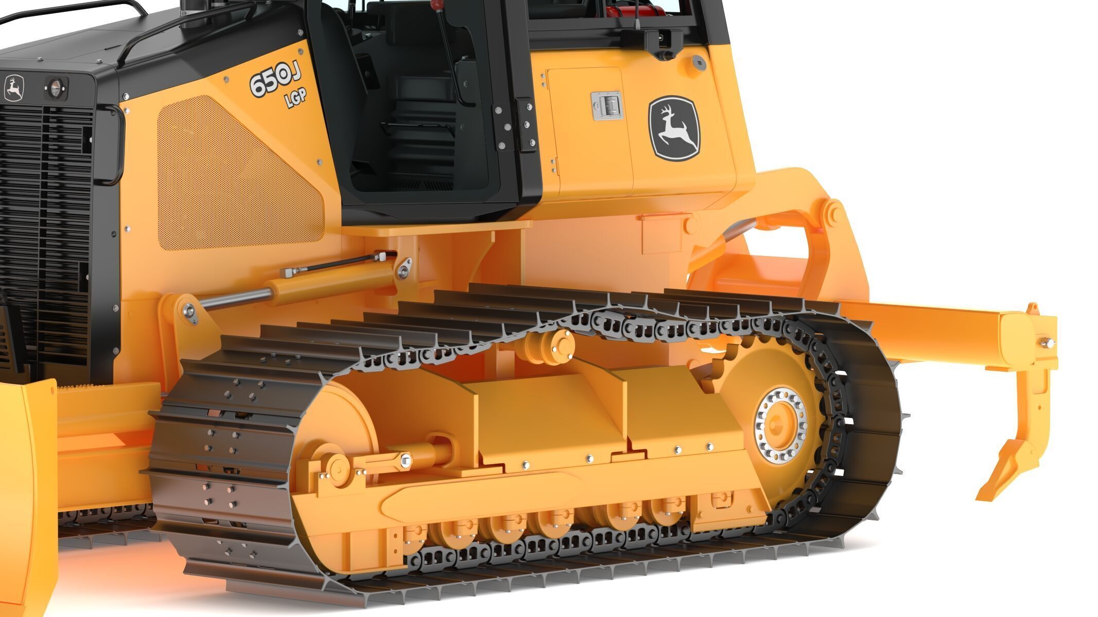 John Deere 650J Crawler Dozer 3D model_10