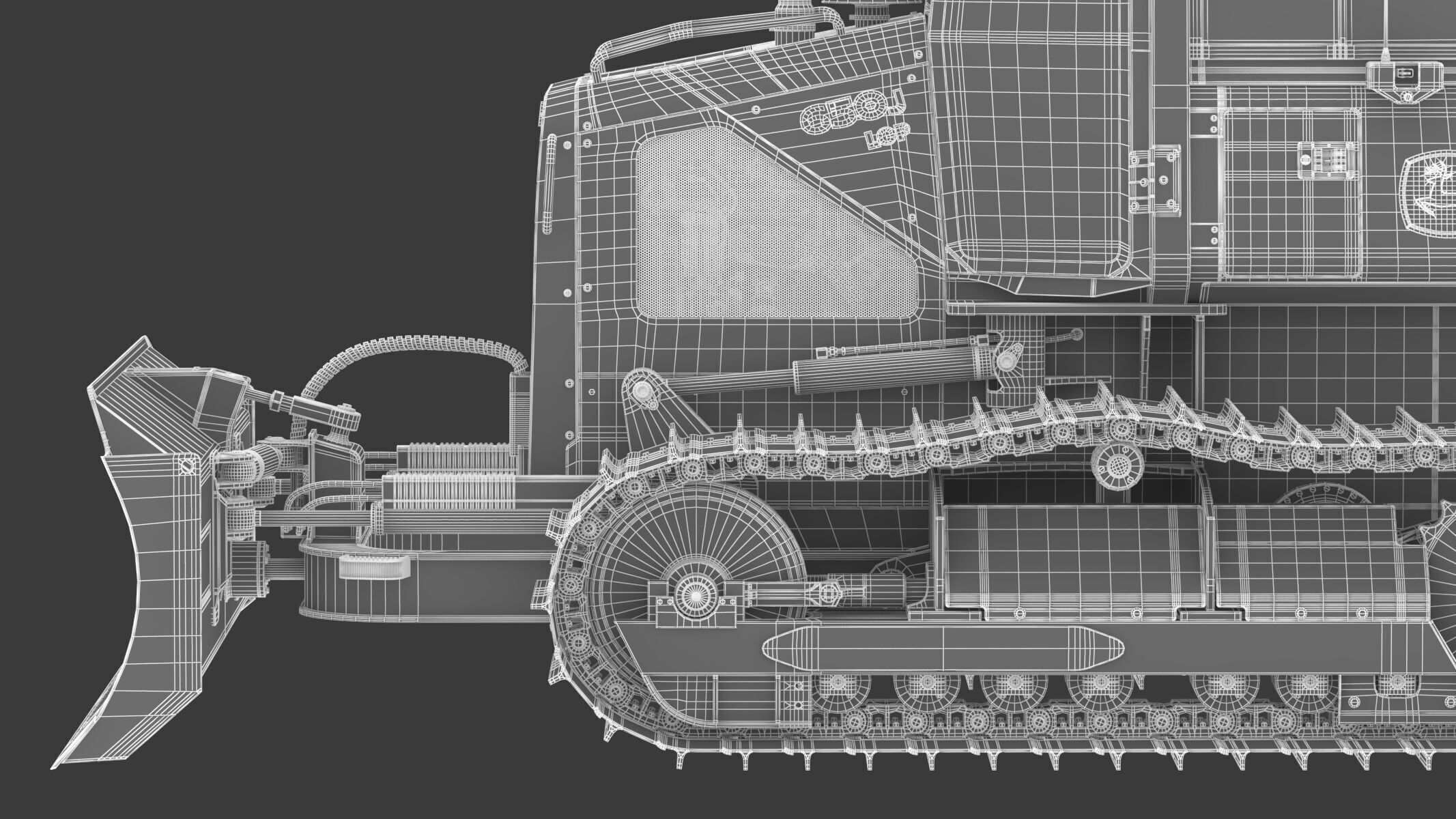 John Deere 650J Crawler Dozer 3D model_39