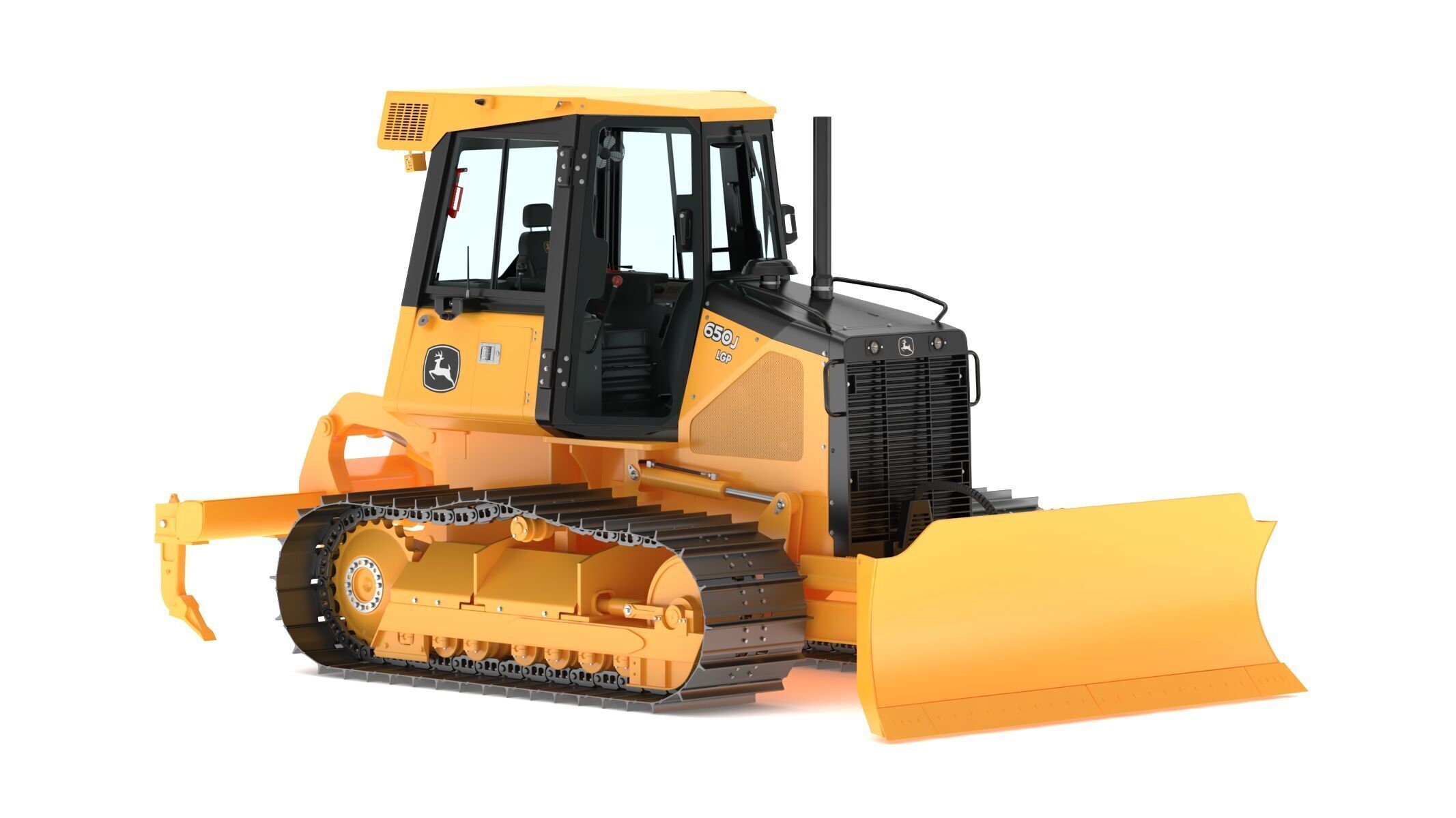 John Deere 650J Crawler Dozer 3D model_2