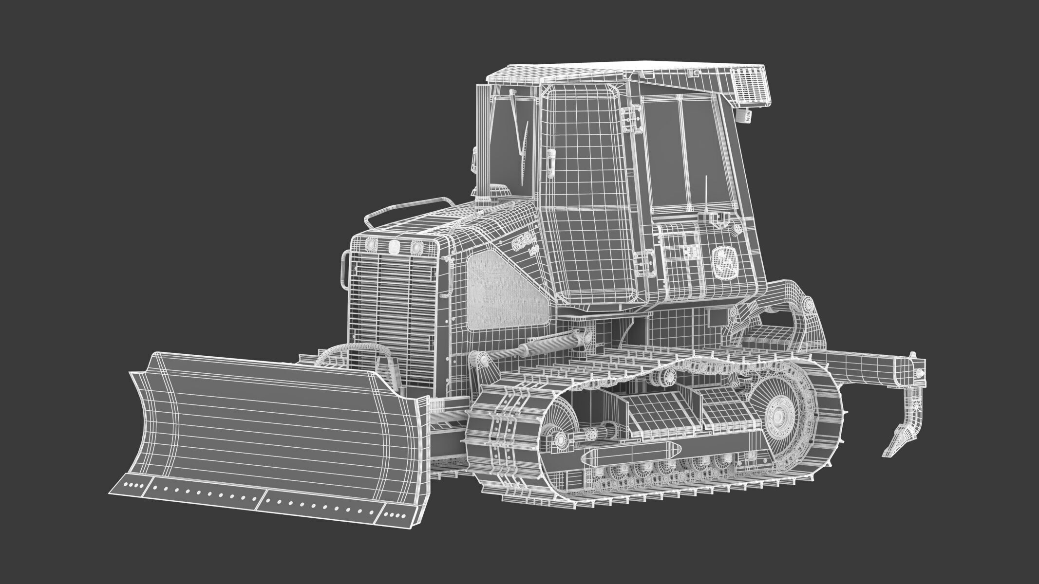 John Deere 650J Crawler Dozer 3D model_22