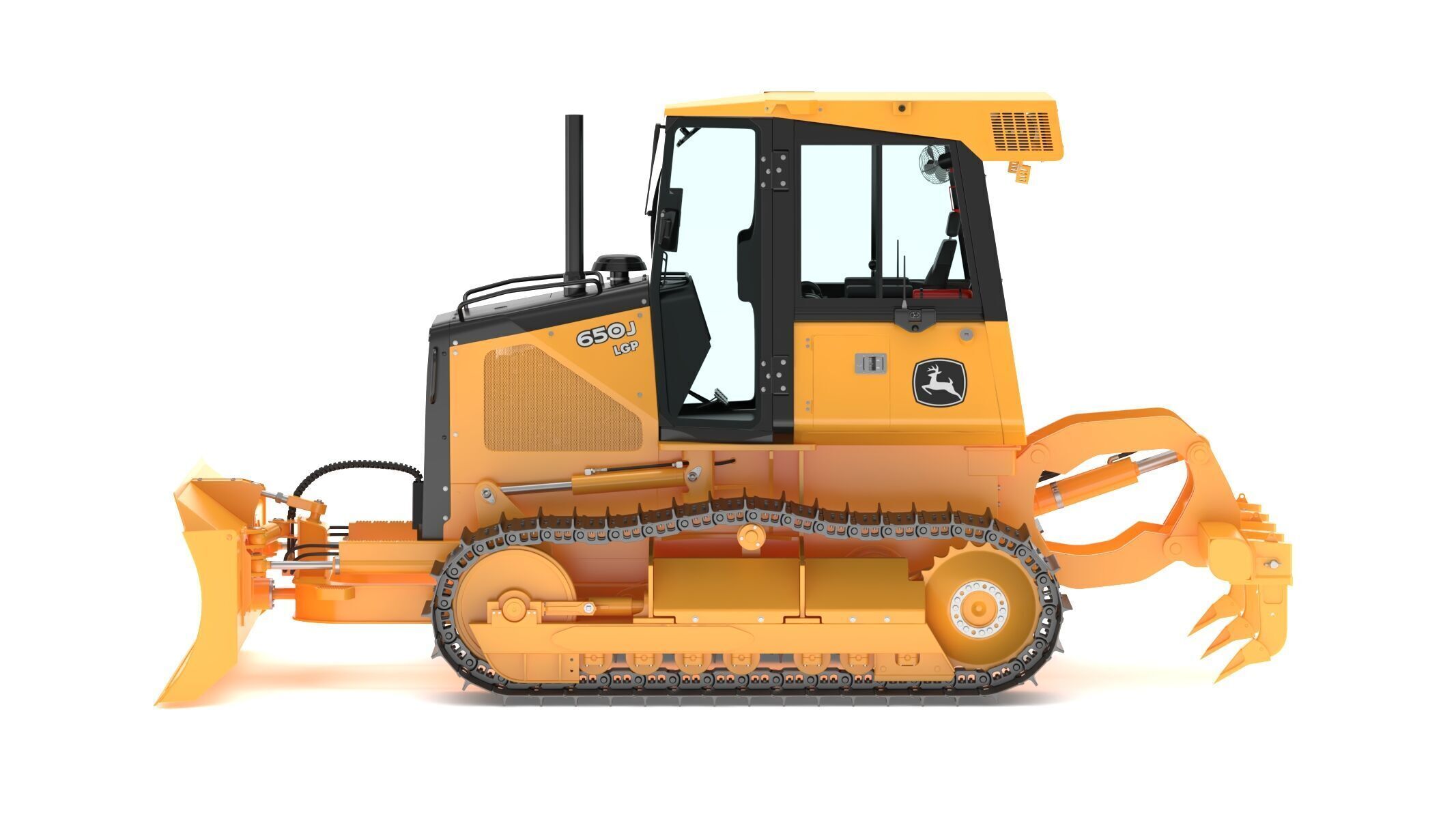 John Deere 650J Crawler Dozer 3D model_7