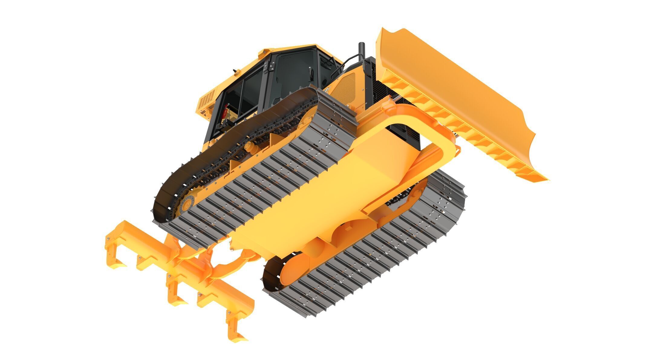 John Deere 650J Crawler Dozer 3D model_9