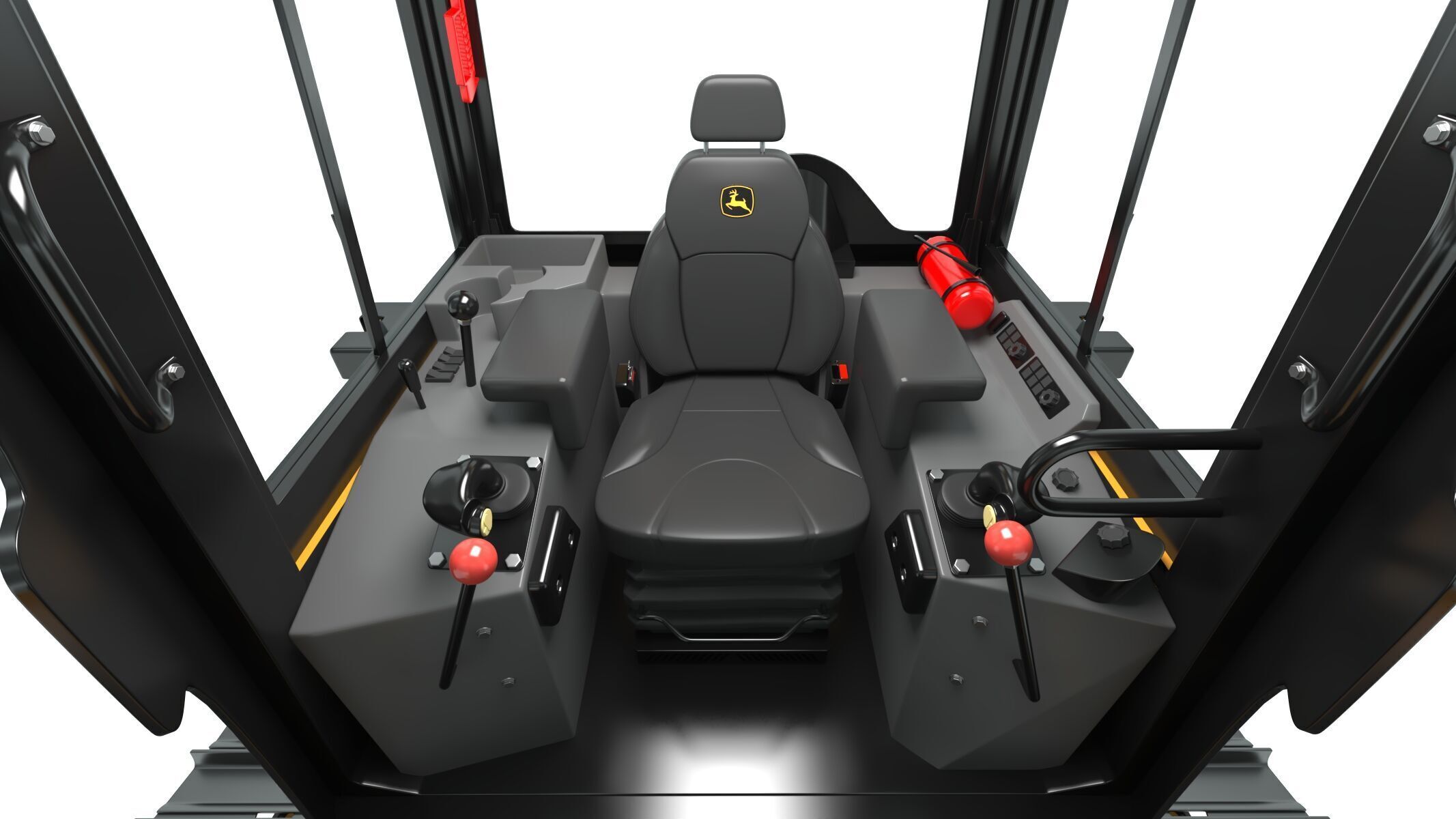 John Deere 650J Crawler Dozer 3D model_20