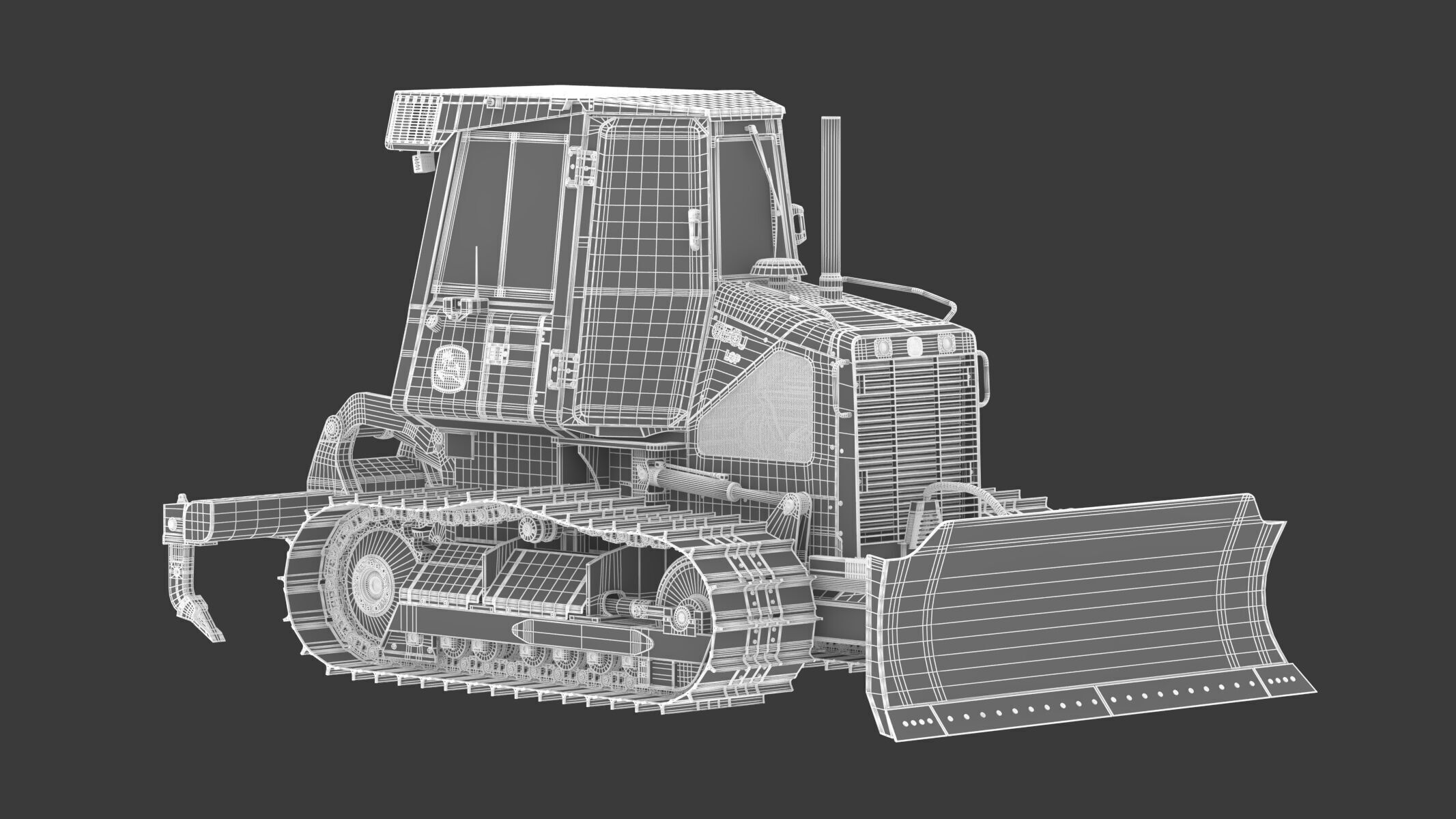 John Deere 650J Crawler Dozer 3D model_24