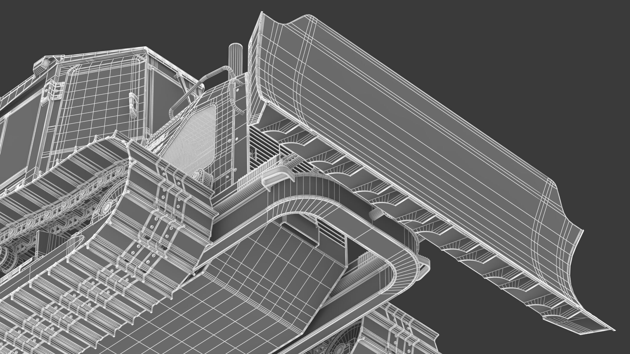 John Deere 650J Crawler Dozer 3D model_41