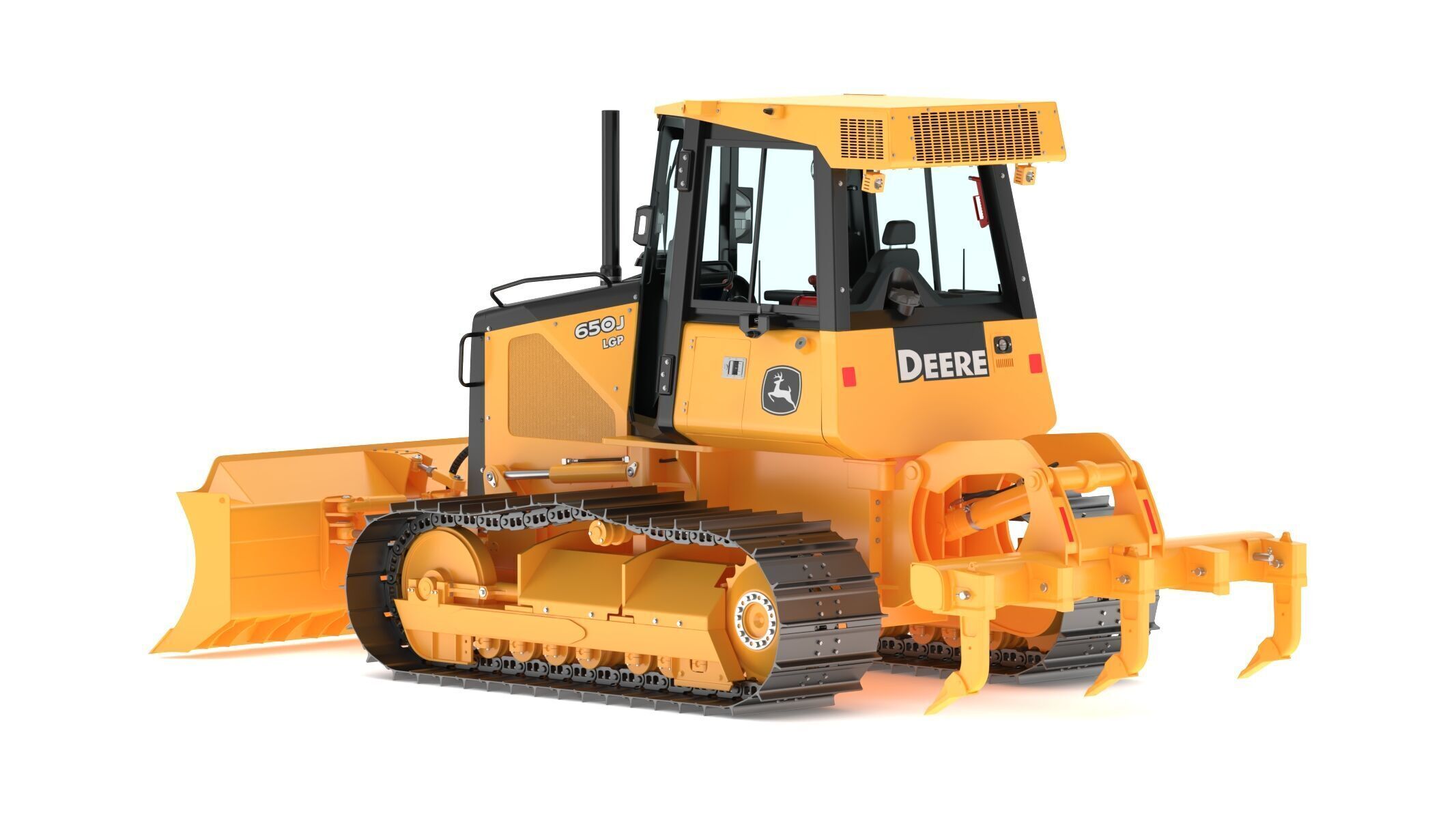 John Deere 650J Crawler Dozer 3D model_6