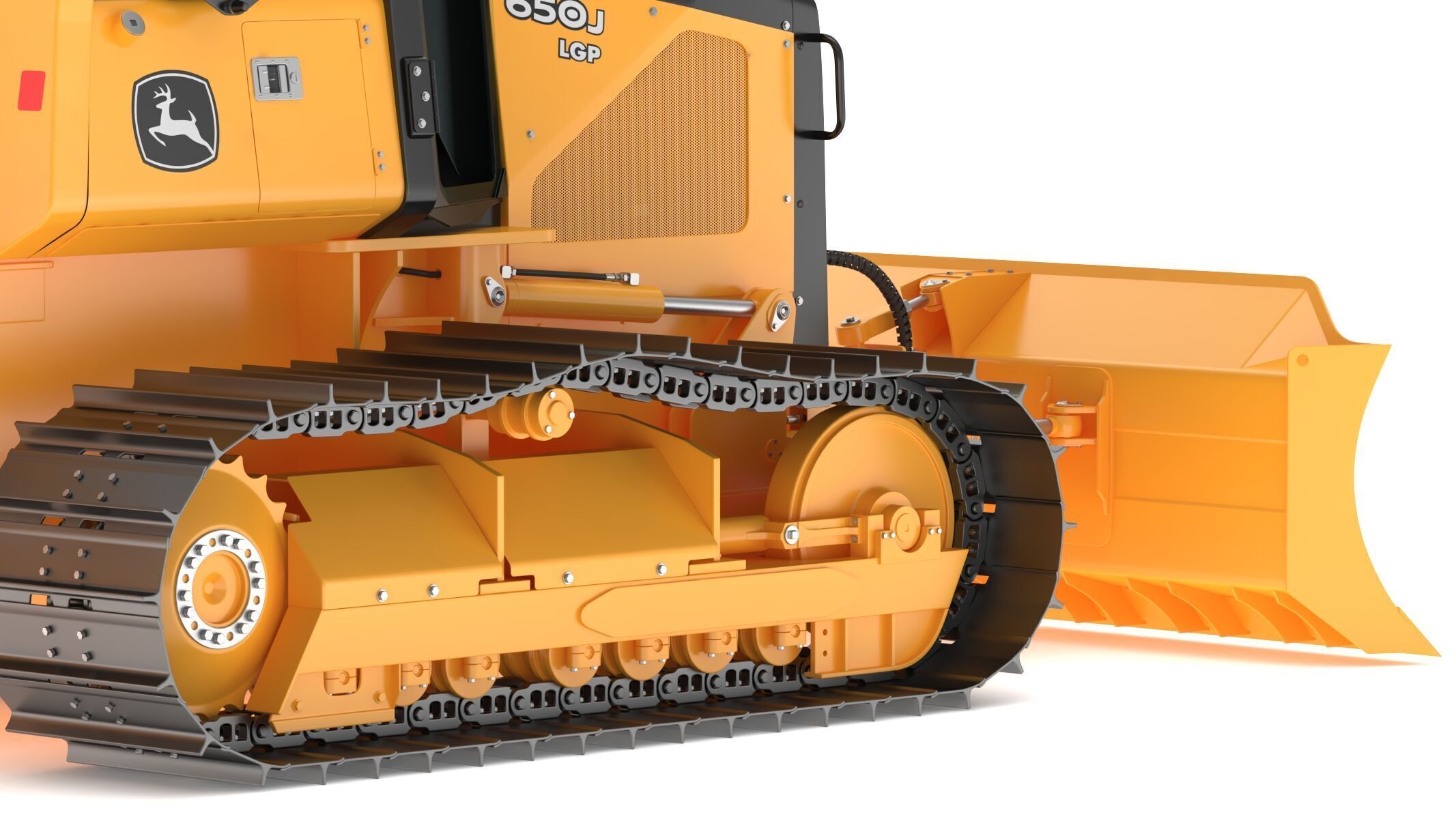 John Deere 650J Crawler Dozer 3D model_14